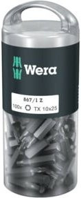 Wera Schraubendreher-Bit Wera 867/1 TX DIY 100, TX 10 x 25 mm, 100-teilig, Mehrfarbig - Bild 1