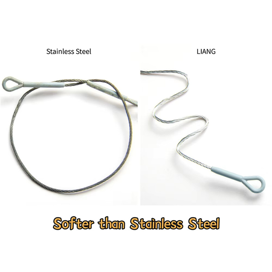 LIANG Flexibles Stahl-Abschleppkabel, Modellzubehör, 0,4 mm x 1 m - Bild 2