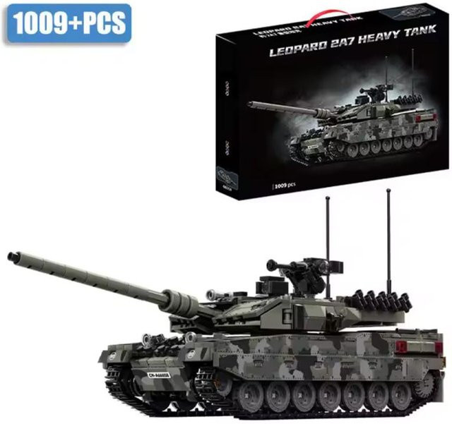 Militärserie Bausteine Modell War Leopard 2A7 Schwerer Panzer, 1007 Teile, ab 14 Jahren - Bild 1