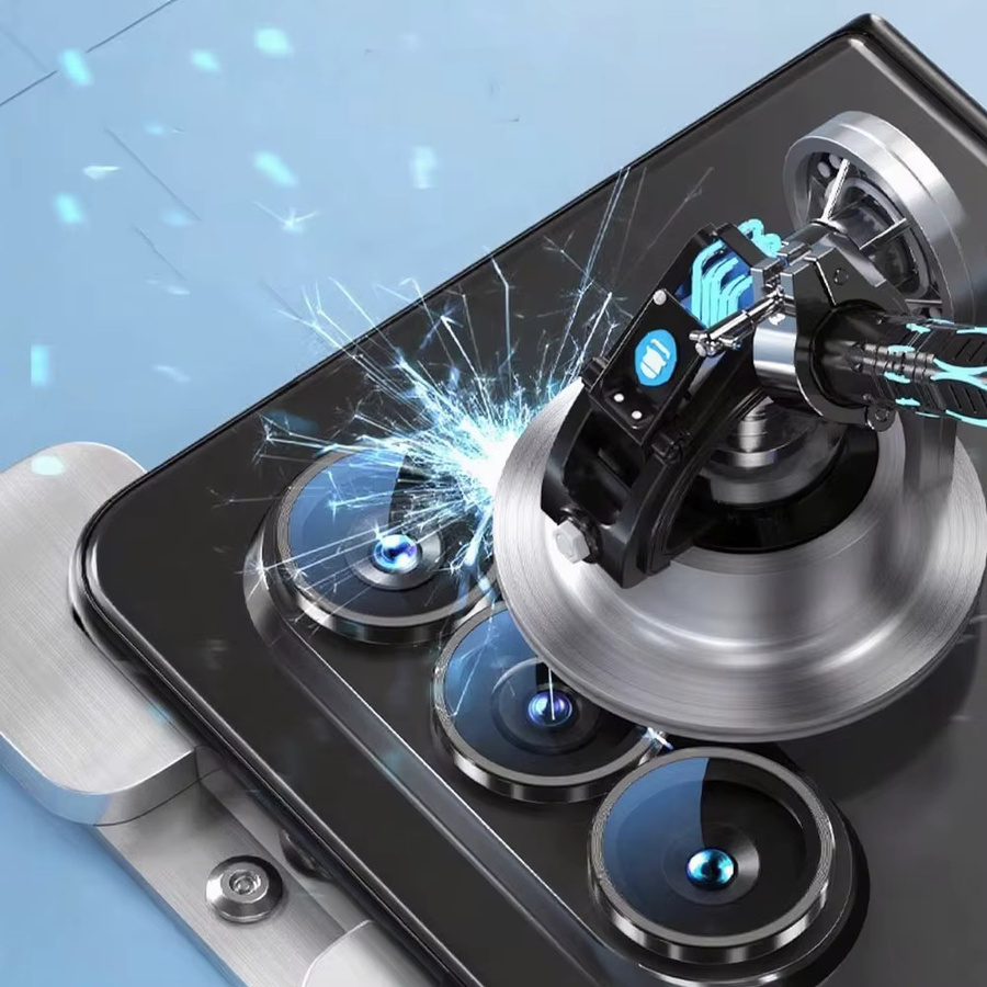 Samsung Ultra-HD Kameraschutzring aus gehärtetem Glas und Metall für Samsung Galaxy Z Flip Fold 7 6 5 4 3 in Silber und Multicolor - Bild 2