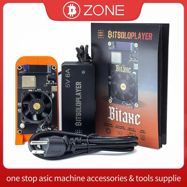 Bitsoloplayer Bitaxe Gamma 601 Bitcoin Solo Miner, 1,5 TH/s, 25W, Open-Source, Orange - Bild 1