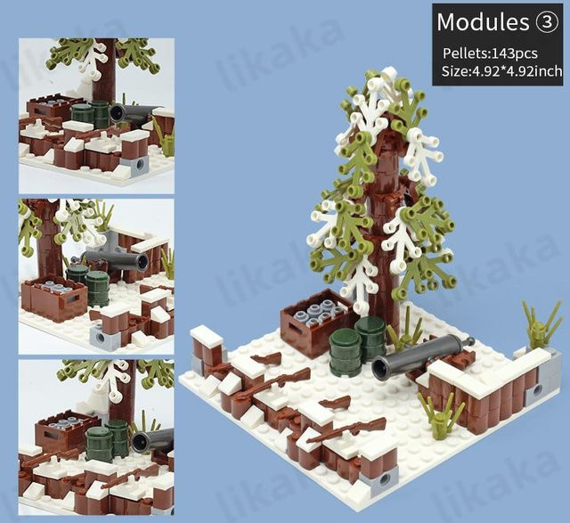 MOC Schneebedeckte Militärbasis, Bausteine, ab 3 Jahren - Bild 1
