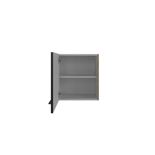Flex-Well Küchen-Oberschrank Capri Hängeschrank in Schwarz Matt mit Antifingerprint-Effekt, B/H/T: 50 x 54,8 x 32 cm - Bild 2