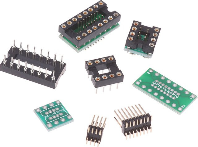 KOQZM Adapter DIP8 zu SOP8 und DIP16 zu SOP16 Interkonverter für Operationsverstärker und Soundkarten-Tester DIY-Bauteile - Bild 1