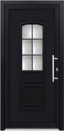KNOCK Kunststoff-Haustür Robusto mit Glaseinsatz in Anthrazit-Grau - Bild 1