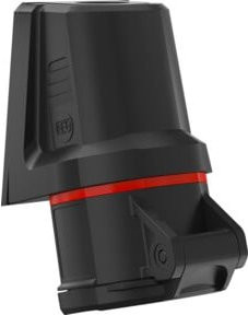 Walther Werke CEE NEO Wandsteckdose 16A 5P 6h IP54 in Rot und Schwarz - Bild 1