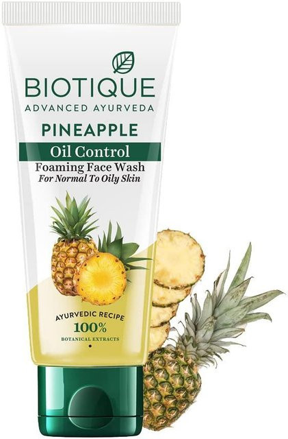 Biotique Ananas Gesichtswaschgel, 100 ml, mit Ananasextrakten, Neem, wildem Kurkuma - Bild 1