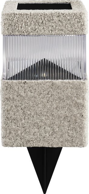 LIVARNO LED-Solarleuchte rechteckig in Beige für Garten, Terrasse und Balkon - Bild 1