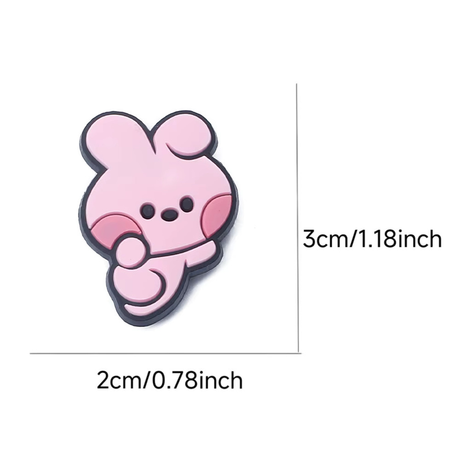 Schuh-Charms Cartoon-Tier-Serie, PVC, Kinder - Bild 2