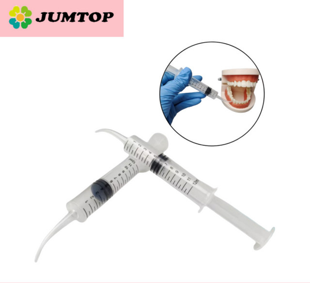 jumtop Einweg-Dental-Spülspritze mit gebogener Spitze - Bild 1