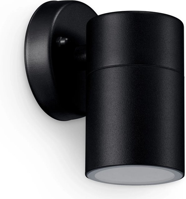 Philips Kylis LED-Außenwandleuchte Schwarz mit GU10 Fassung, IP44 Schutzklasse für den Außenbereich - Bild 1