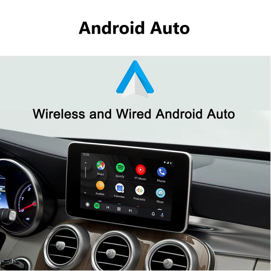 AUTOABC Drahtloses CarPlay und Android Auto Modul für Mercedes C-Klasse W205, GLC-Klasse W253 und S-Klasse mit NTG5.0 System inklusive Rückfahrkamera Unterstützung - Bild 3