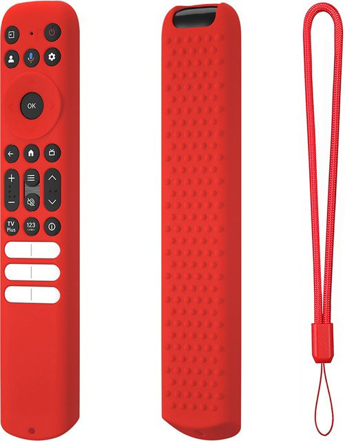 Rutschfeste Silikon-Schutzhülle für TCL Fernbedienungen RC813 FMB1, RC902V FMR1 und RC923 in Blau - Bild 1