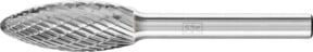 PFERD Hochleistungsfrässtift TOUGH Flamme B aus Hartmetall, Farbe: Silber, Durchmesser: 12 mm, Länge: 30 mm, Schaft-Durchmesser: 6 mm - Bild 1