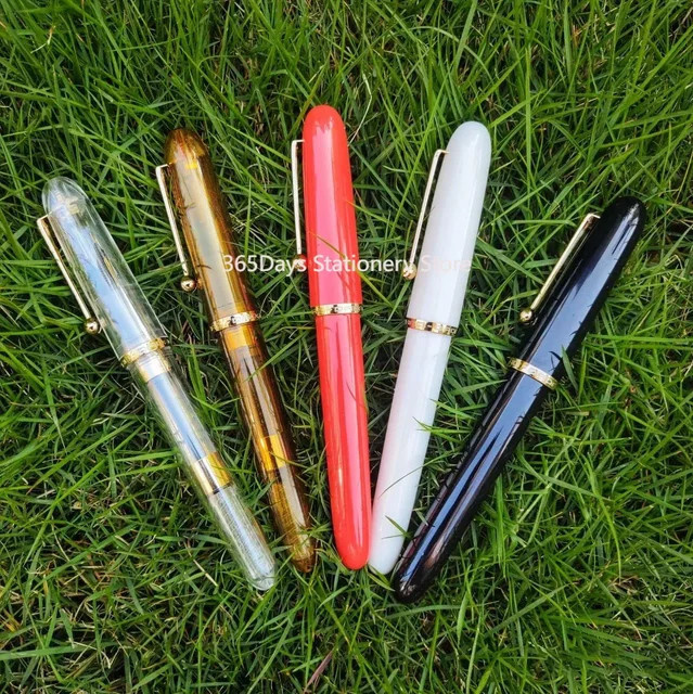 Jinhao 9016 Dadao Acryl Füllfederhalter Heartbeat in Rot/Mehrfarbig mit 35 mm Feder - Bild 1
