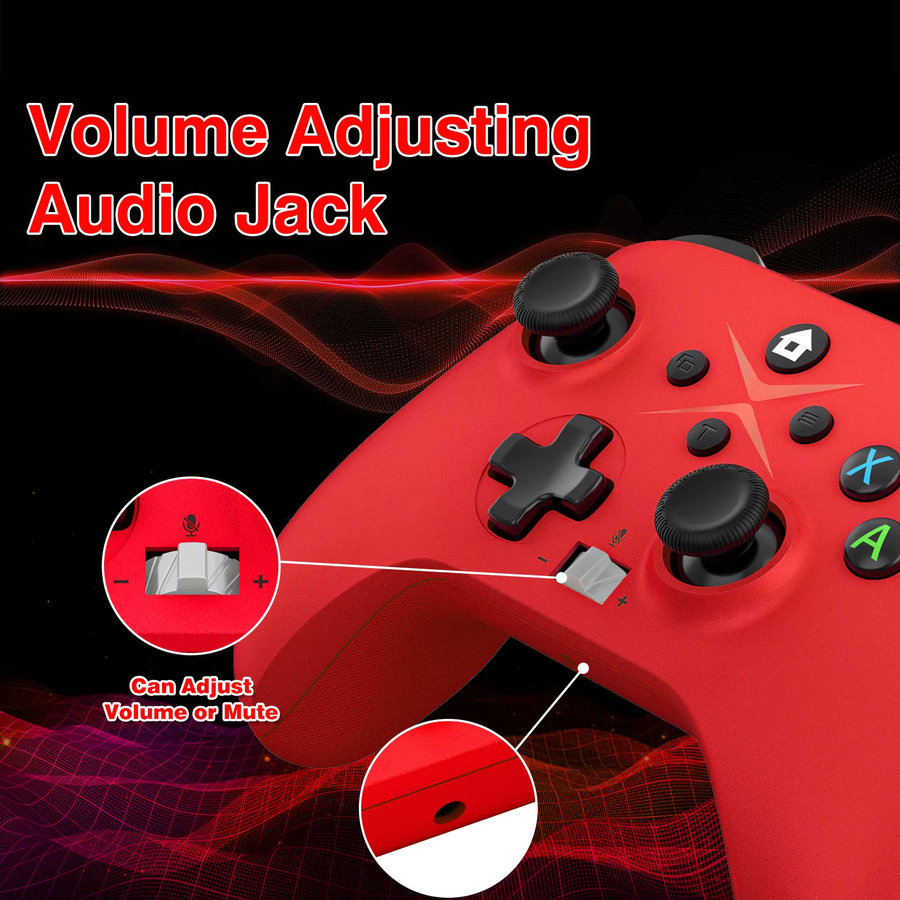 Bonacell Wireless-Gamepad in Blau für Xbox One, Series X/S und PC mit Bluetooth und 6-Achsen-Gyroskop - Bild 3