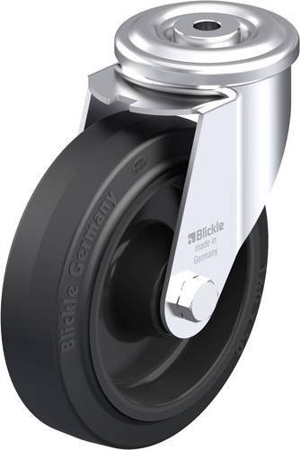 Blickle LER-POEV 160XR Stahlblech-Lenkrolle in Schwarz-Grau mit 160 mm Rad-Durchmesser und 300 kg Tragfähigkeit - Bild 1