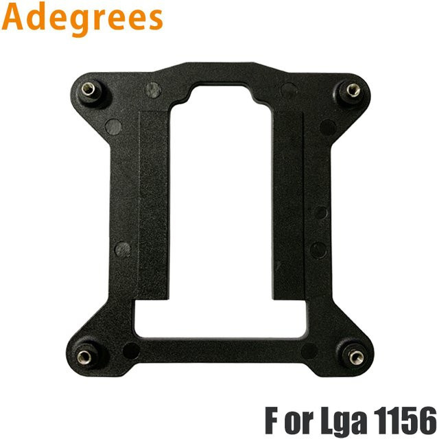 Adegrees Computer CPU Kühler Lüfter Halterung für Intel 1156, Motherboard Backplane, Schwarz - Bild 1