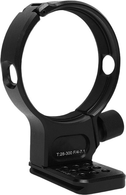 Objektivschelle Stativhalterung Ring mit Schnellwechselplatte für Tamron T28 300mm F4 7.1 in Schwarz - Bild 1