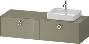 Duravit Waschtischunterschrank White Tulip in White, Breite: 160 cm, Tiefe: 55 cm, Höhe: 40,8 cm - Bild 1