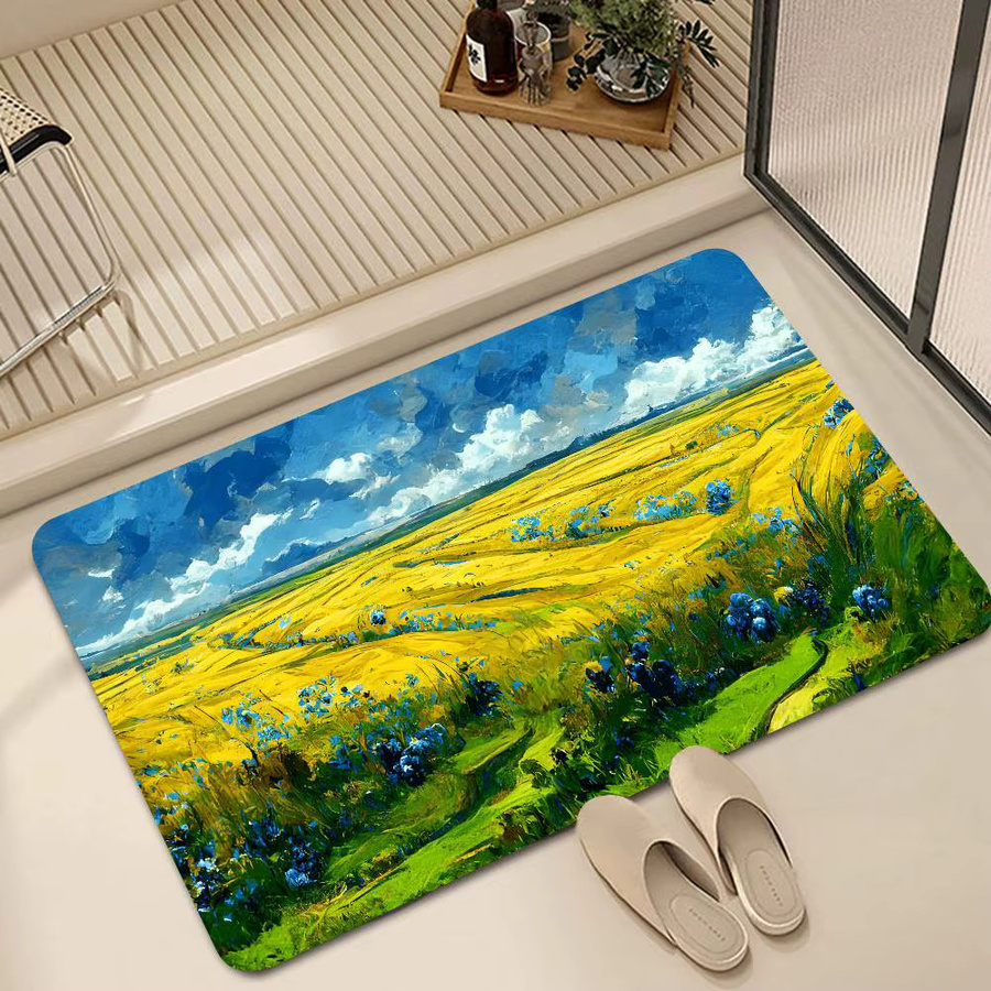 Rutschfeste Bodenmatte mit Claude Monet Ölgemälde Motiv für Wohnzimmer, Küche oder Badezimmer - Bild 4