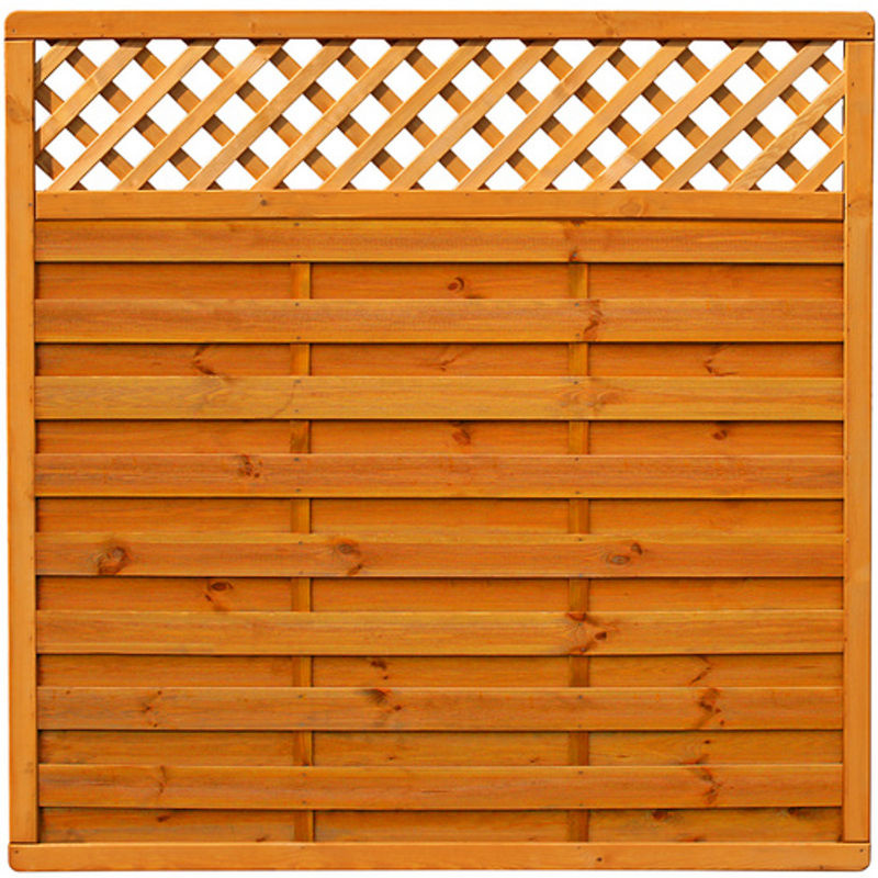 Mr. GARDENER Sichtschutzelement Licata aus Fichtenholz und Kiefernholz in Orange, H x B: 180 x 180 cm - Bild 2