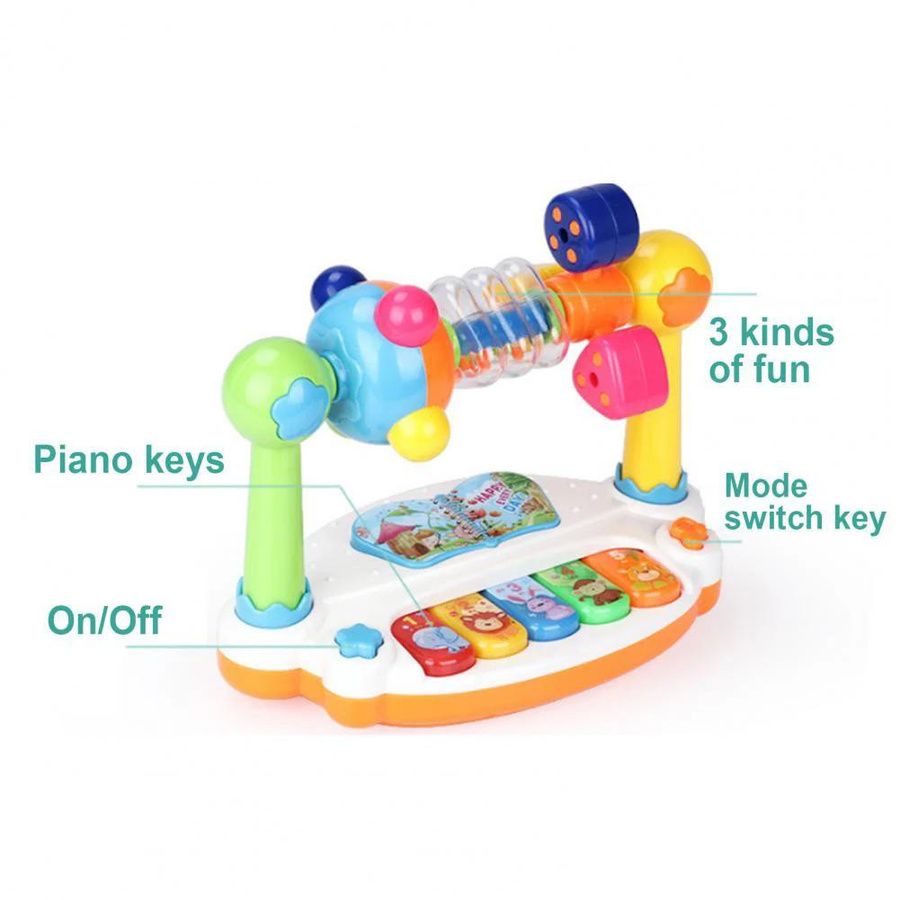 XDR Drehendes Musik Klavier Keyboard mit Licht für 3-6 Jahre - Bild 2