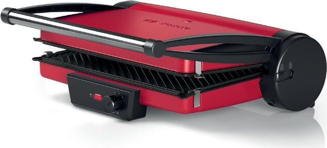 Bosch TCG4104 Kontaktgrill in Rot und Schwarz mit 2000 W Leistung und 781 qcm Grillfläche - Bild 3