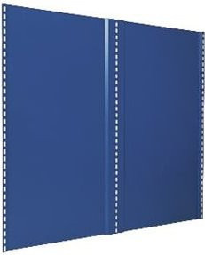 Bito Rückwand für Arbeitstische, Blau, B/H: 100 x 85 cm - Bild 1