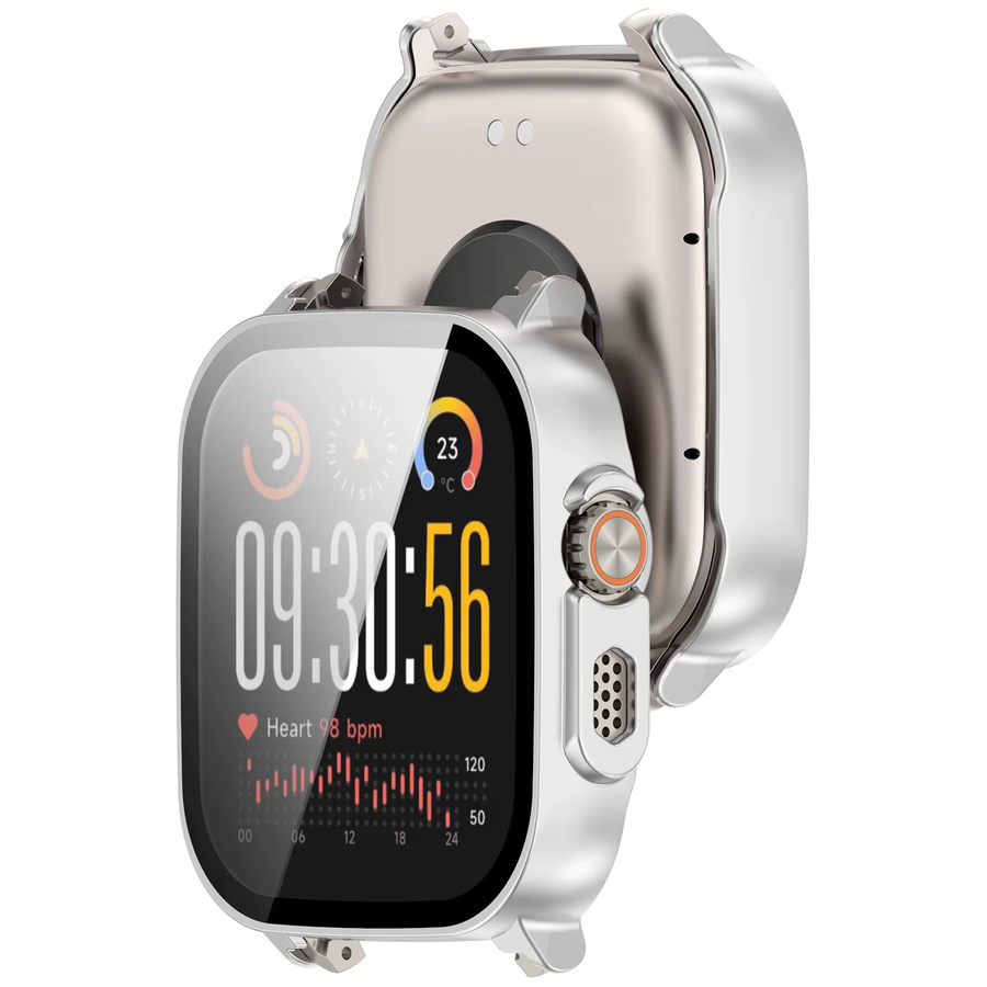 Schutzhülle für Realme Watch 5 aus hartem PC und gehärtetem Glas in Transparent oder Schwarz mit integriertem Displayschutz - Bild 5