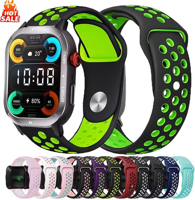 Haylou Uhrenarmband Silikon, Schwarz, Unisex - Bild 1
