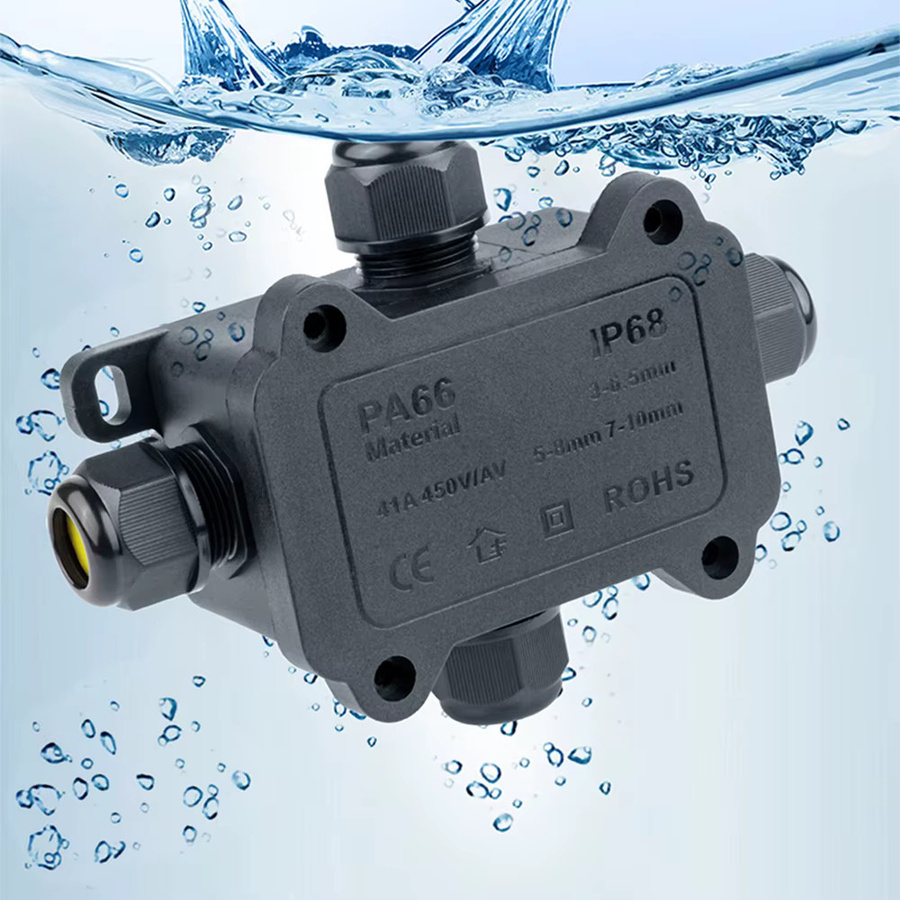 DIY GO IP68 Wasserdichte Anschlussdose für den Außenbereich F1 F2 F3 Kabelanschlussklemme 32 A 250 V - Bild 3