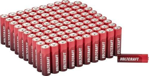 VOLTCRAFT Industrial AA Batterie Alkali-Mangan 1.5V 3000 mAh 100 Stück in Rot - Bild 1