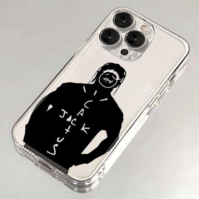 Travis Scott Cactus Jack Handyhülle für iPhone 11 bis 17 Pro Max, Mini, SE, Plus, transparent und stoßfest - Bild 1