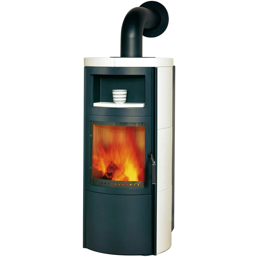 Hark Vito WW GT ECOplus Kaminofen wasserführend in Cremeweiß mit Keramikfliesen 8 kW - Bild 2