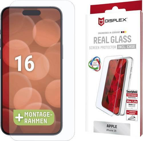 Displex Displayschutzglas für Apple iPhone 16, transparent, Anti-Fingerprint - Bild 1