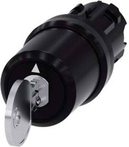 Siemens Schlüsselschalter 3SU1000-5PL11-0AA0 in Schwarz aus Kunststoff mit IP66, IP67 und IP69/IP69K Schutzart - Bild 1