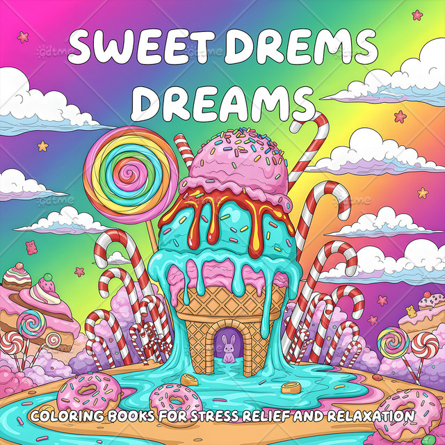 SWEET DREMS DREAMS Malbuch, Erwachsene, Mehrfarbig - Bild 1