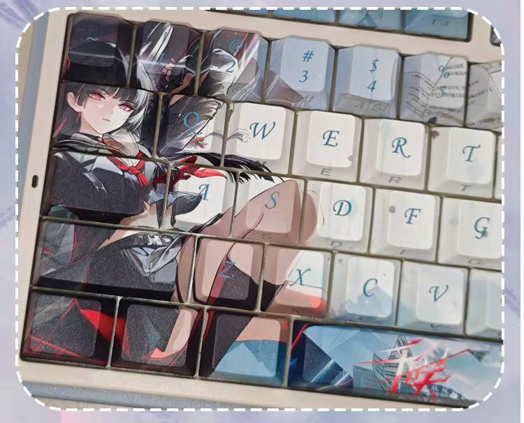 CHISA Anime Tastenkappen Wuthering Waves Set aus PBT mit Dye-Sublimation-Verfahren, 128 Tasten, Multicolor, kompatibel mit 104 und 108 Tasten Tastaturen - Bild 4