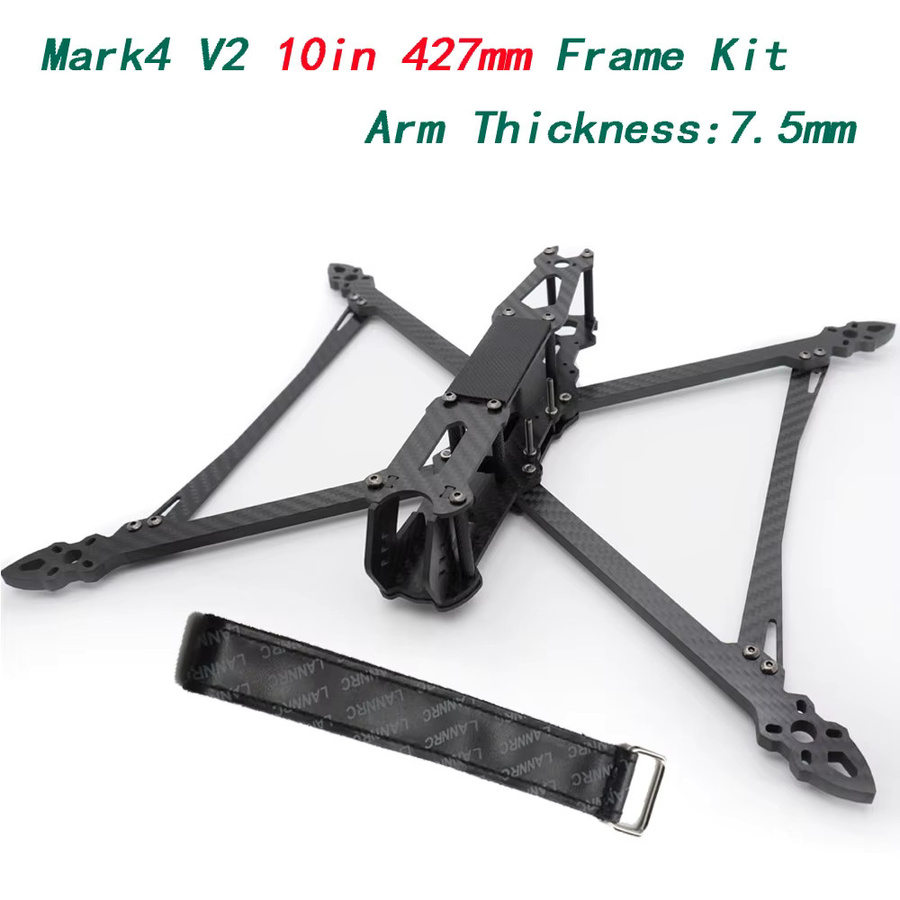 YSIDO Mark4 V2 10-Zoll-Rahmenkit, FPV-Kameradrohne, ELRS, Schwarz, Metall - Bild 2