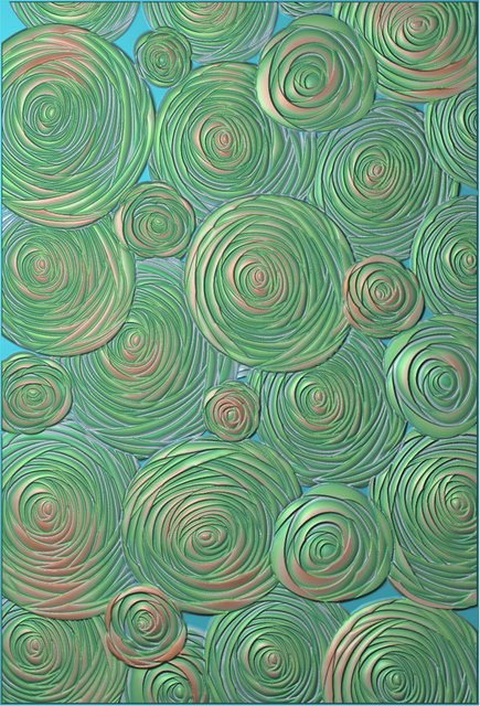 3D-Prägung Schablone Vortex Blume für DIY Scrapbooking und Bastelarbeiten aus Kunststoff - Bild 1
