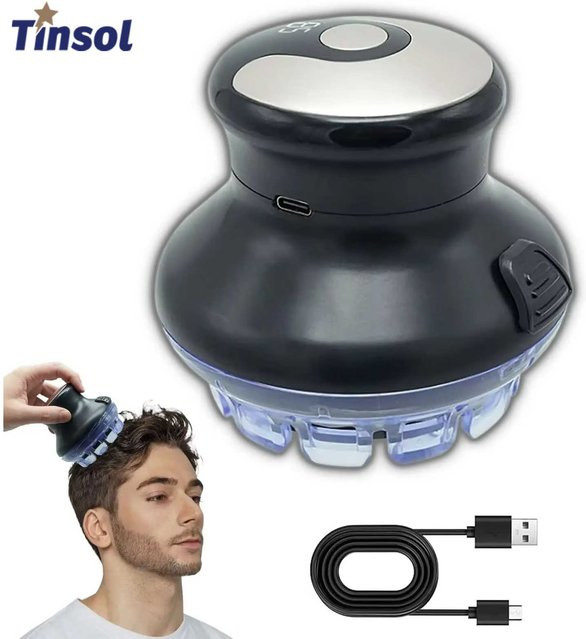 TINSOL Kabelloser runder Haarschneider mit LED-Anzeige, Unisex - Bild 1