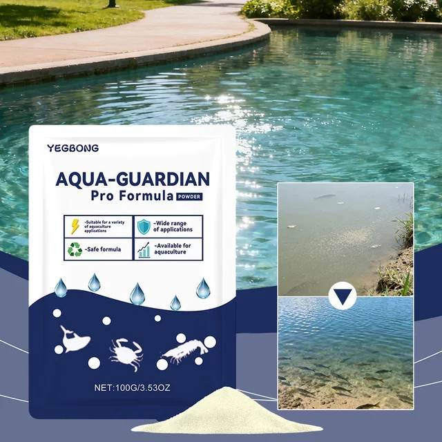 Aqua Guardian Wasserklärer-Pulver für Aquarium und Teich zur schnellen Klärung und Geruchsentfernung - Bild 1