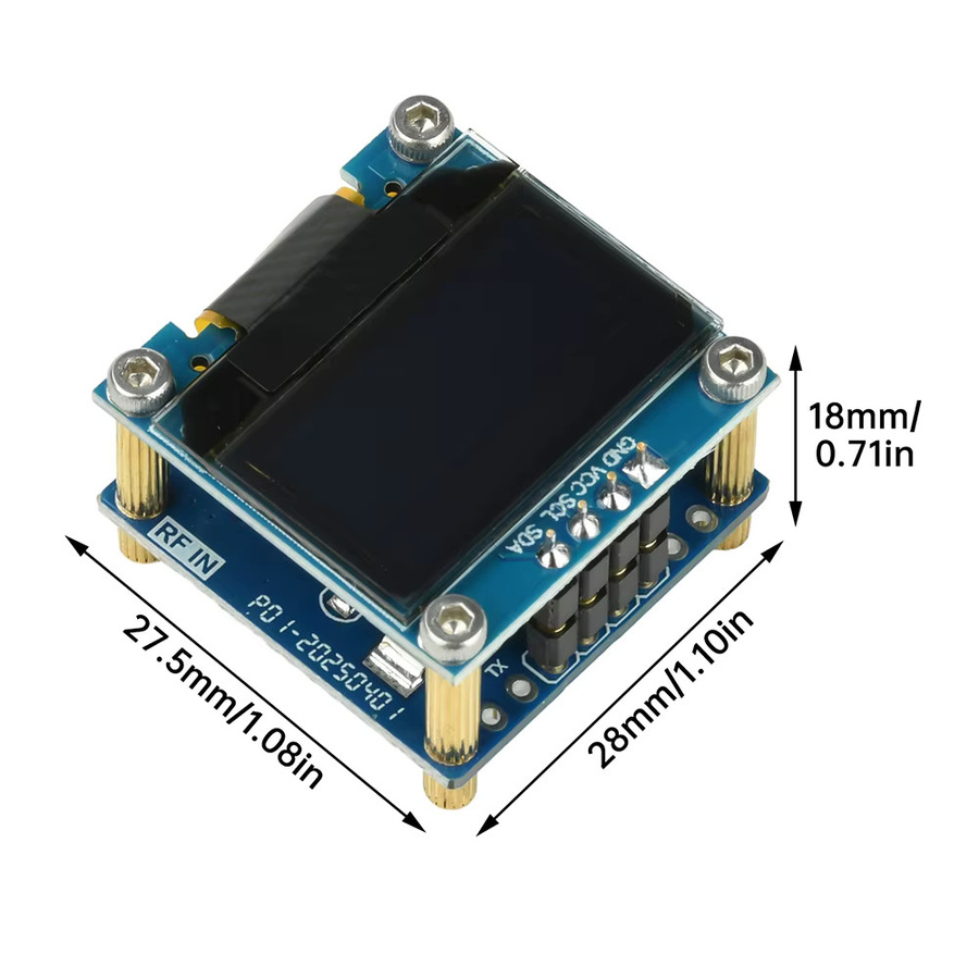 diymore OLED Frequenzanzeigemodul PLJ-096OLED-L1 mit 0,96 Zoll Display, 1KHz-100MHz, Blau - Bild 4
