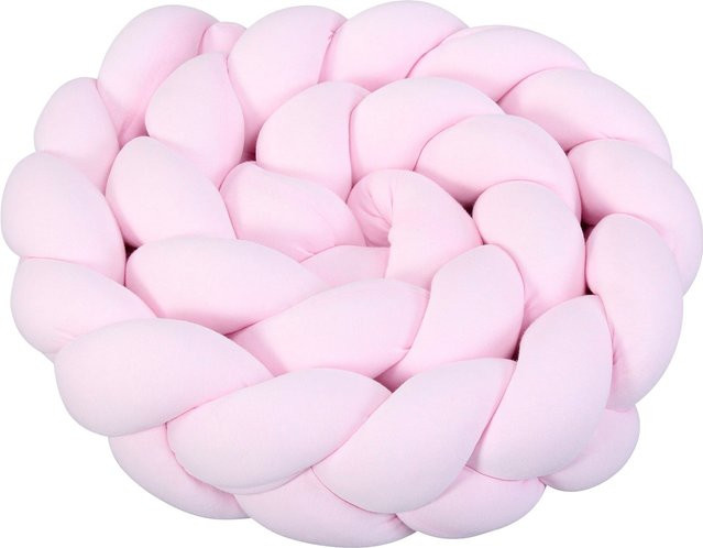 Babybay Nestchenschlange Jersey geflochten in Pink, Länge: 200 cm - Bild 1