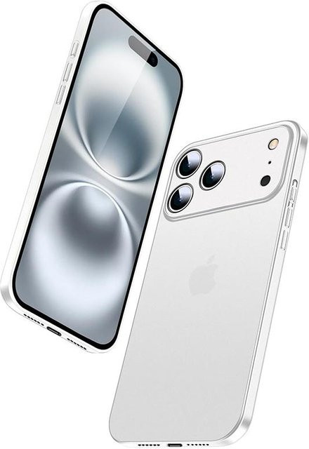 Tuiying002 Ultra-dünne matte Hartschale für iPhone 17 Air, iPhone 17, iPhone 16 Pro Max, iPhone 16 Plus und iPhone 16E, transparent, 0,3 mm Dicke - Bild 1