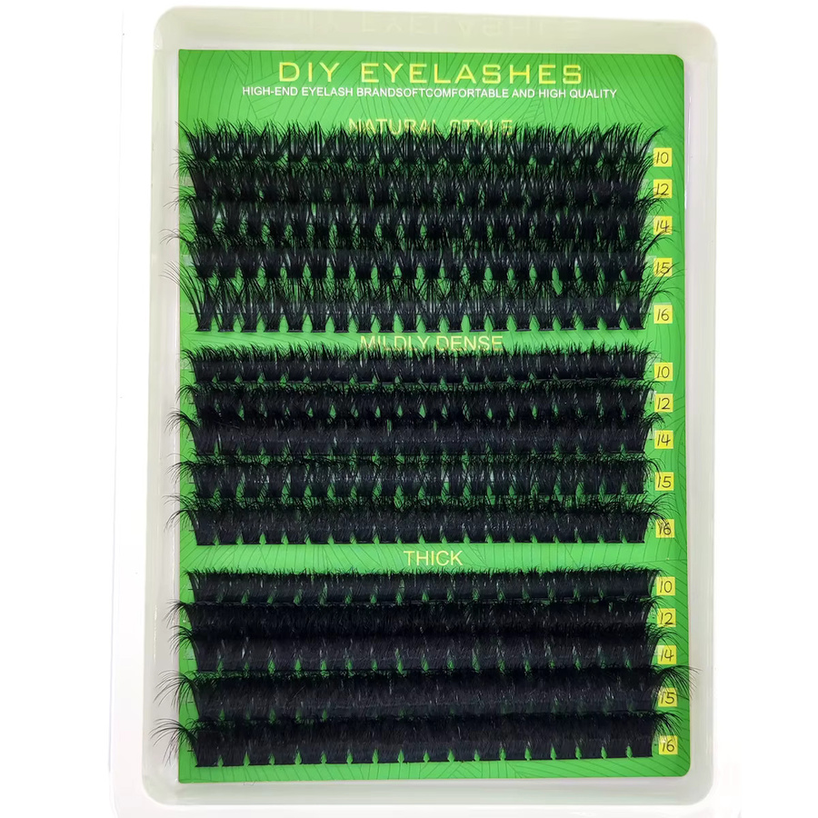 AMSDCN Künstliche Wimpern Wispy Einzelwimpern-Extensions, Unisex - Bild 3
