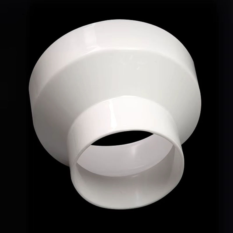 Weißes PVC-Reduzierstück mit geradem Anschluss als Abflussrohr-Adapter für Entwässerungsarmaturen - Bild 3