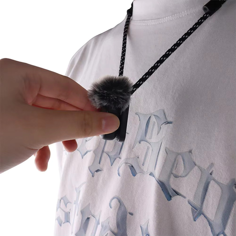 DJI Magnetisches Halsband für DJI Mic Mini 2 und Mic 2, Verstellbarer Freihändiger Mikrofonhalter, Schwarz - Bild 4