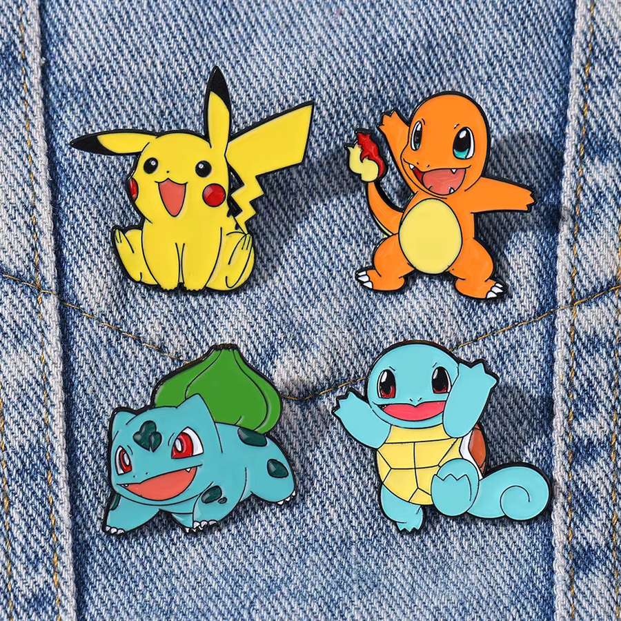 Bandai Pokémon Anime Charaktere Emaille-Brosche, 4-teiliges Set - Bild 3